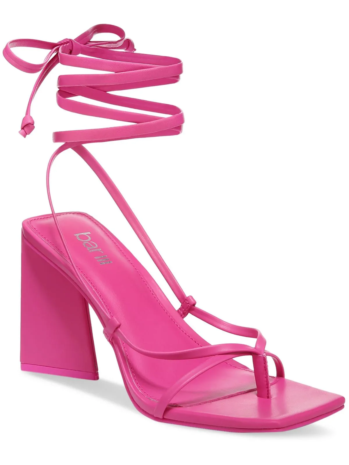 AURORAA Womens Faux Leather Strappy Pumps