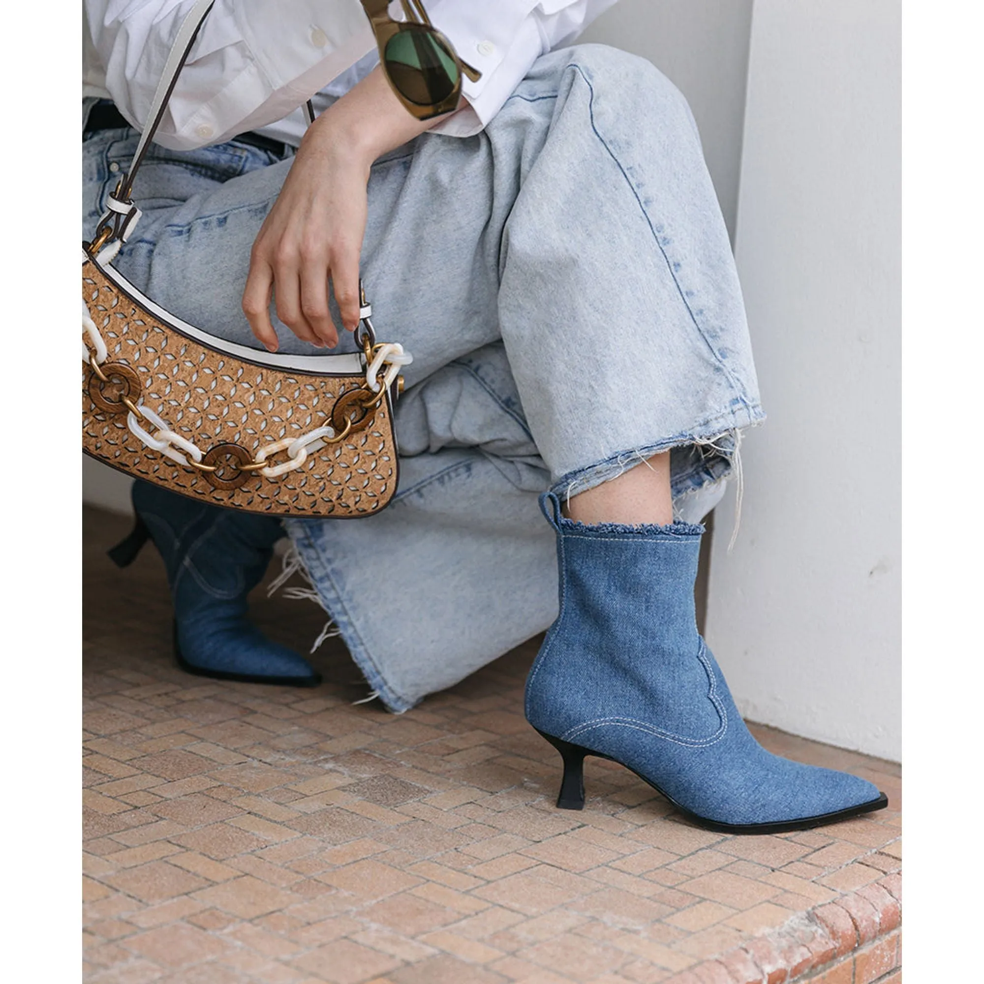 Austin Boots Blue Denim