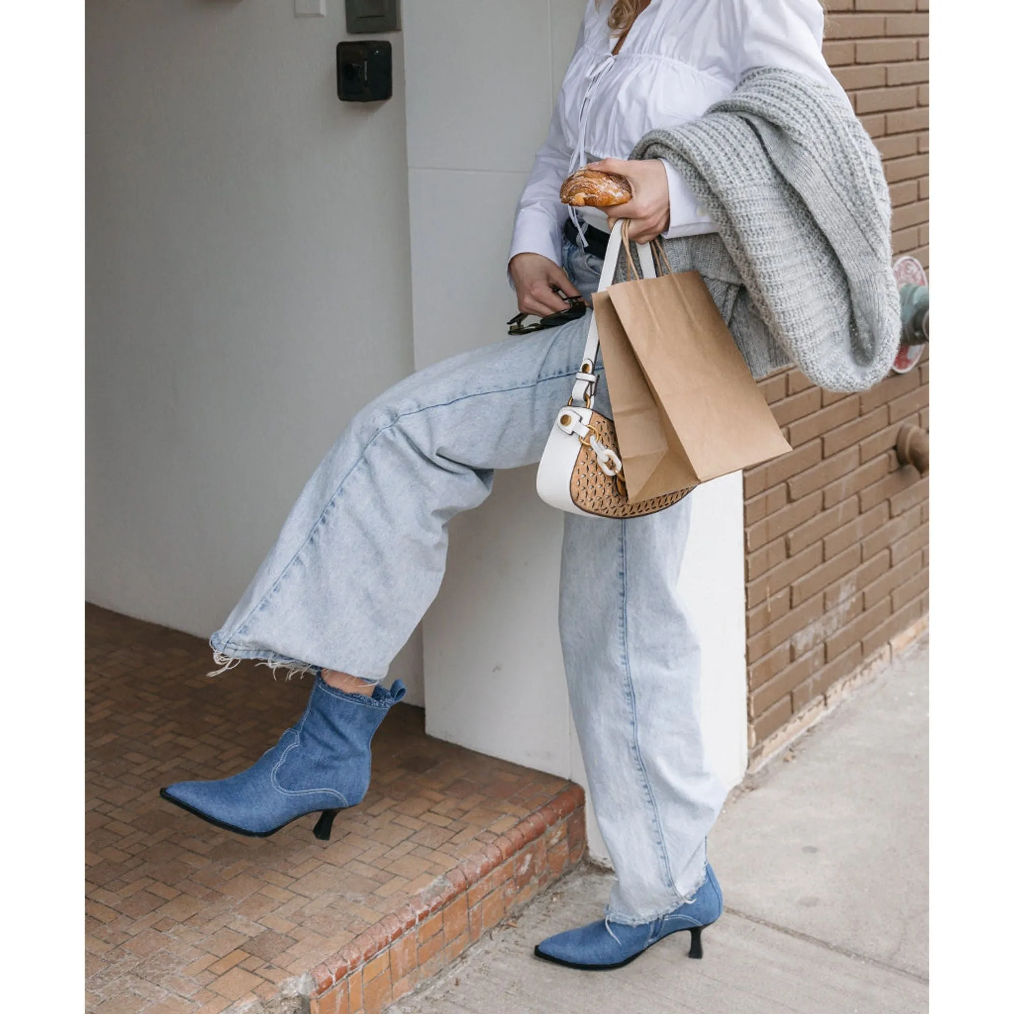Austin Boots Blue Denim
