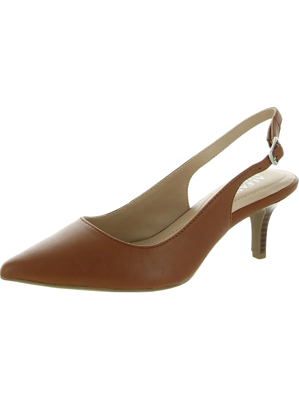 Babbsy Womens Pointed Toe Slingback Heels