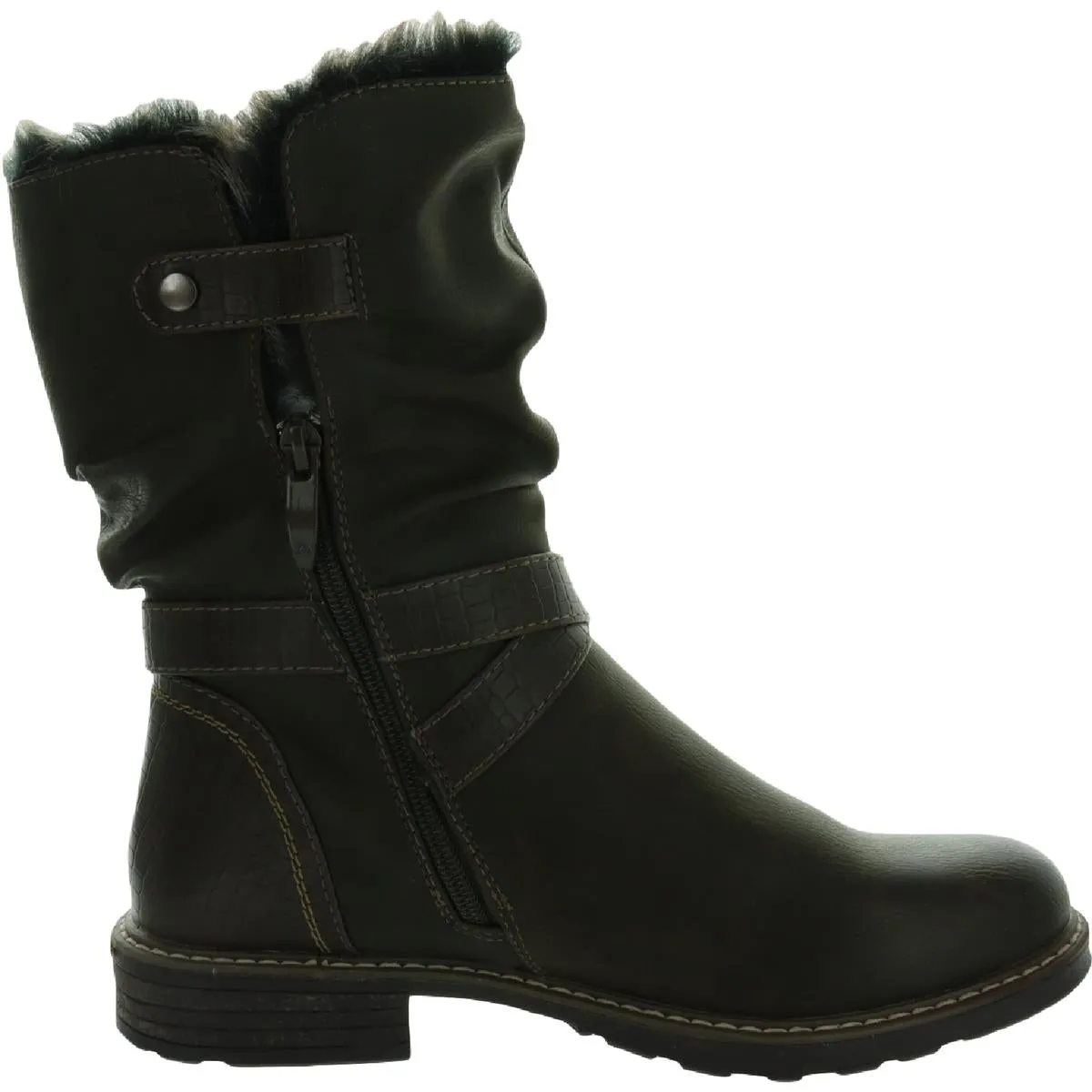 Bailey Womens Leather Cold Weather Winter Boots