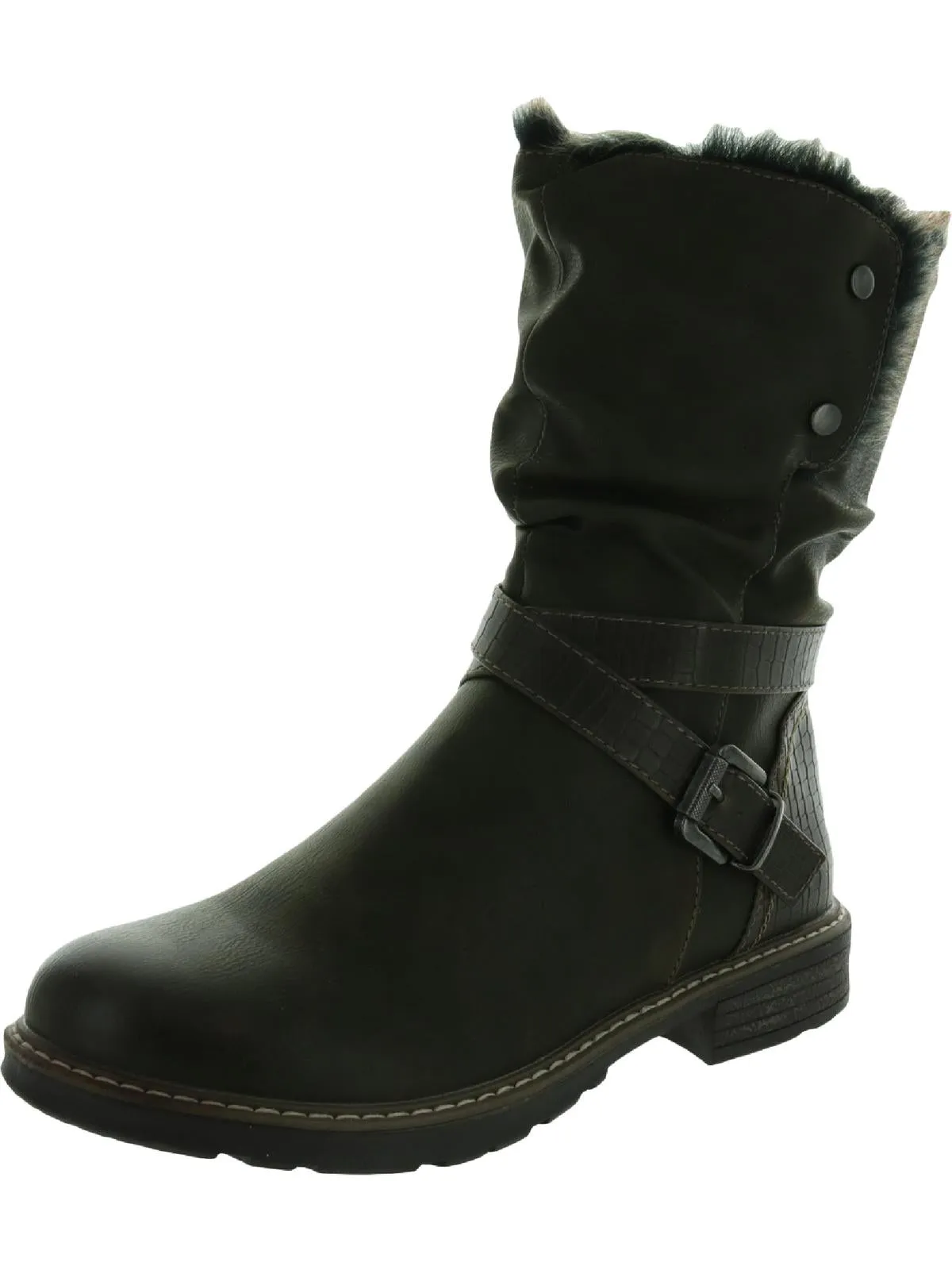 Bailey Womens Leather Cold Weather Winter Boots