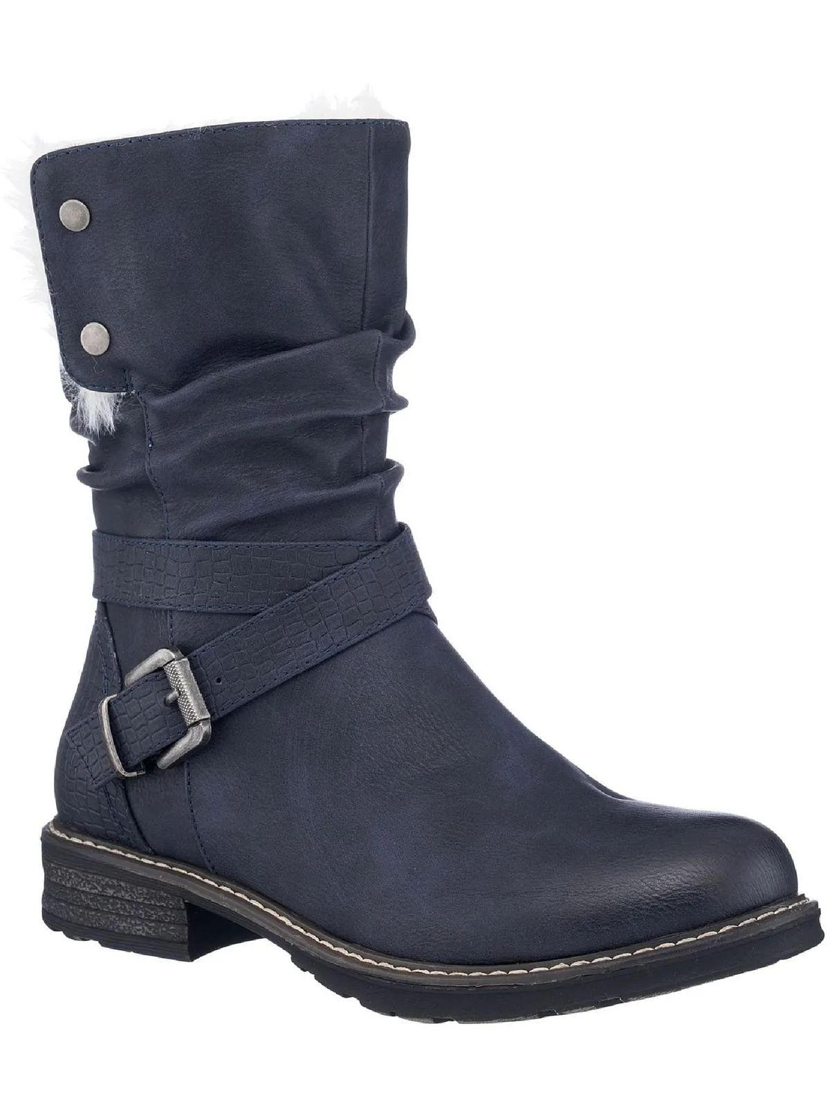 Bailey Womens Leather Cold Weather Winter Boots