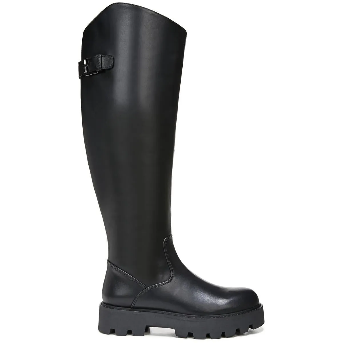 Balin Womens Leather Wide Calf Over-The-Knee Boots