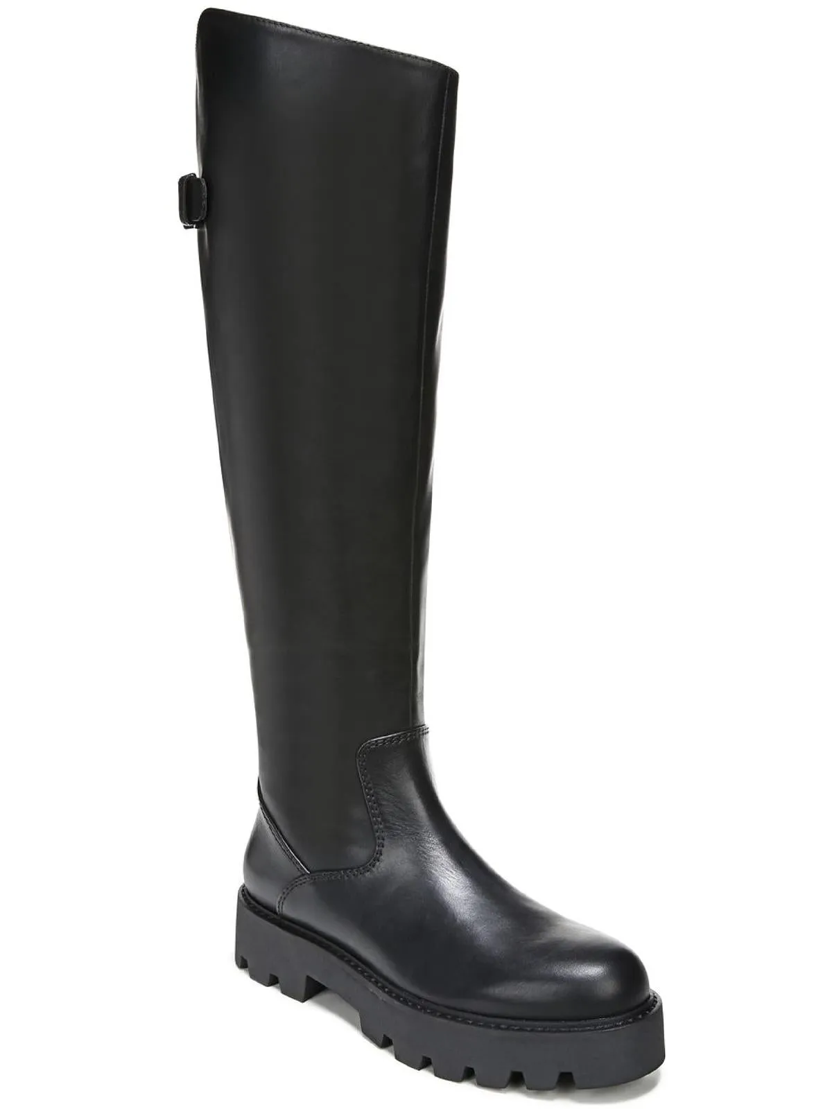 Balin Womens Leather Wide Calf Over-The-Knee Boots