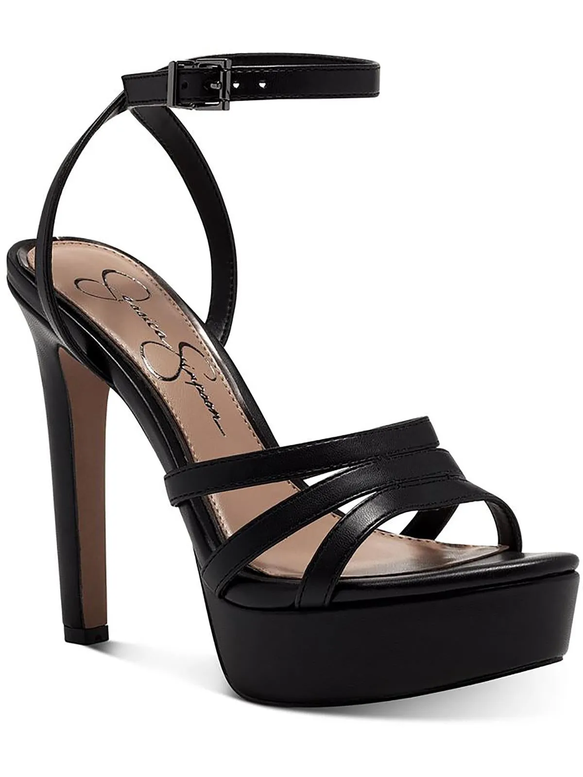 Balina 3 Womens Microsuede Open Toe Heels