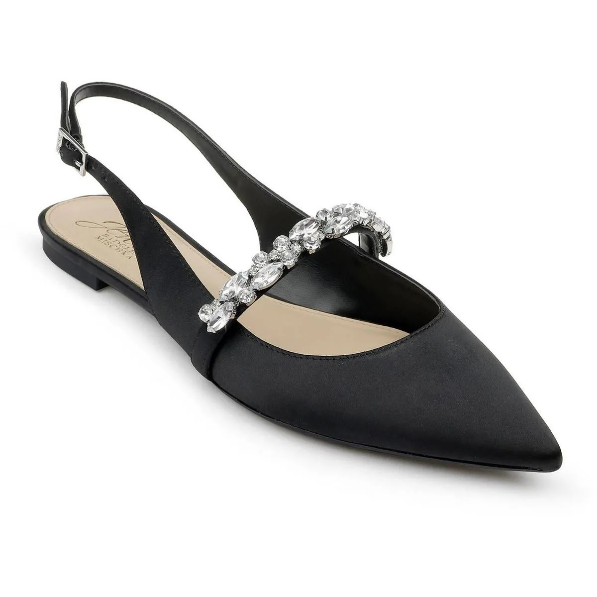Bambi Womens Faux Leather Pointed Toe Slingbacks