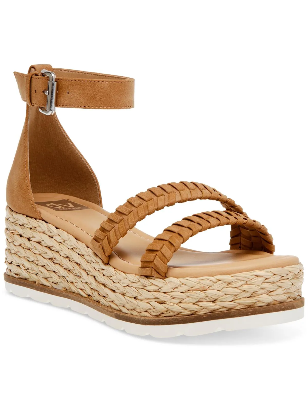 BANNON Womens Wedge Ankle Strap Espadrille Heels