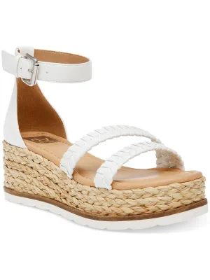 BANNON Womens Wedge Ankle Strap Espadrille Heels