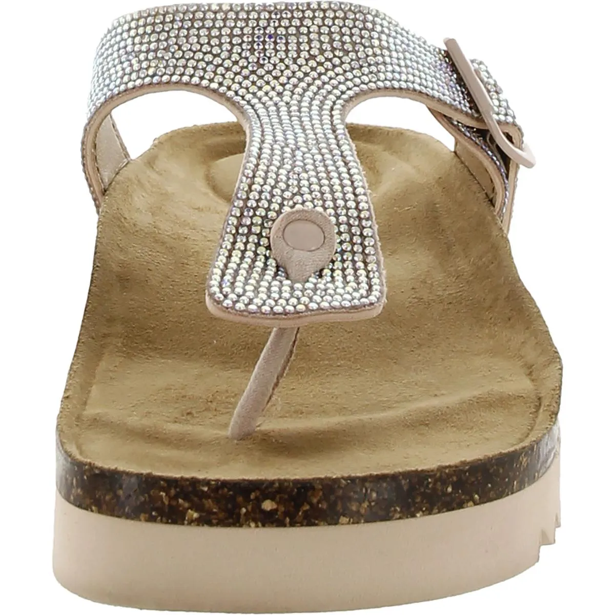 Barnett Womens Casual Footbed Thong Sandals