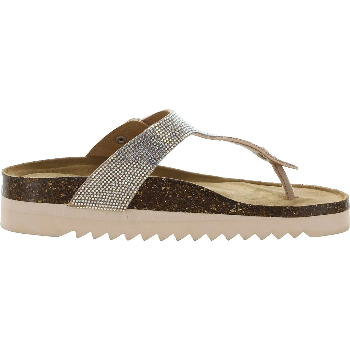 Barnett Womens Casual Footbed Thong Sandals