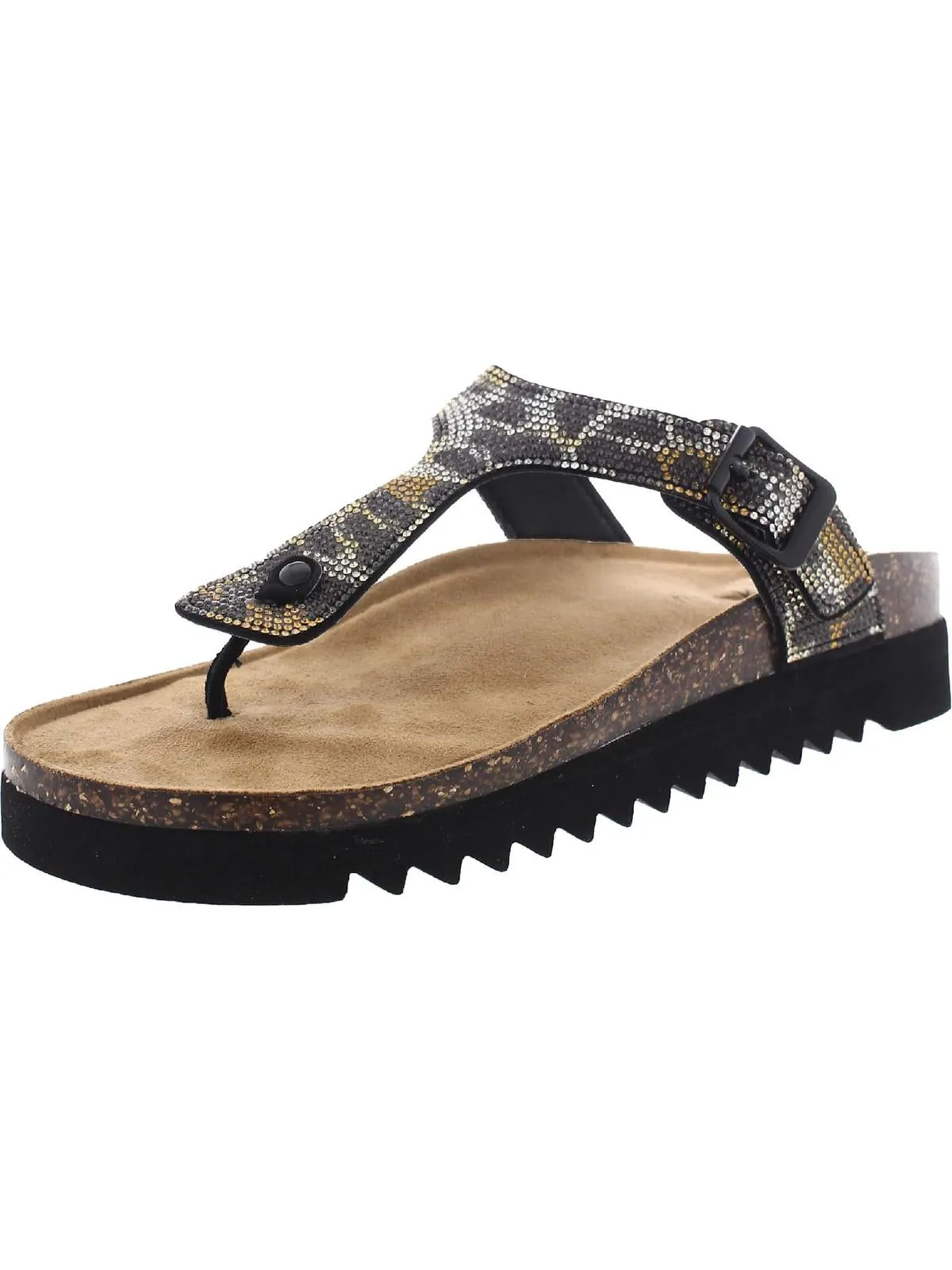 Barnett Womens Casual Footbed Thong Sandals