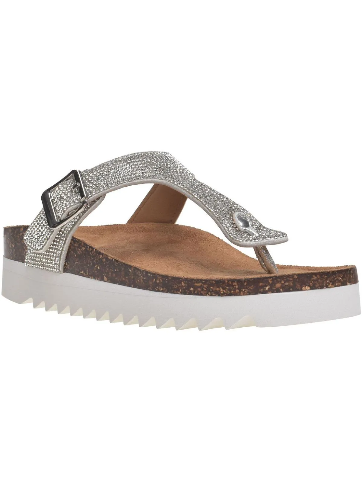 Barnett Womens Casual Footbed Thong Sandals