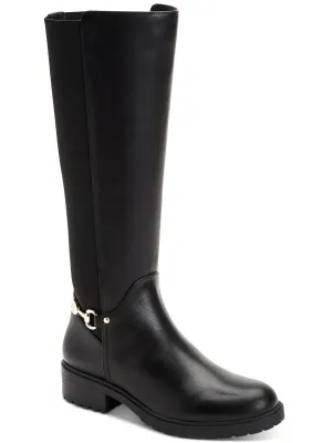 Barnibee Womens Leather Riding Knee-High Boots