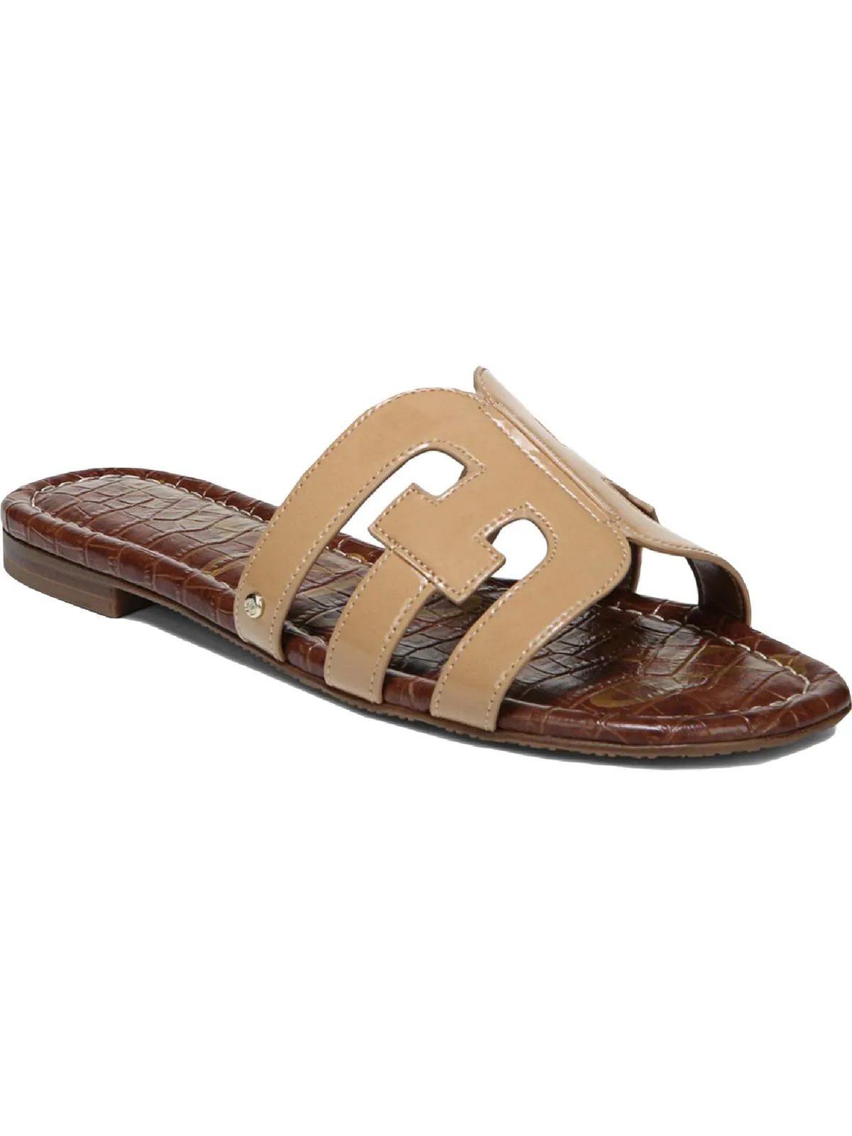 Bay Womens Cut-Out Slip On Slide Sandals