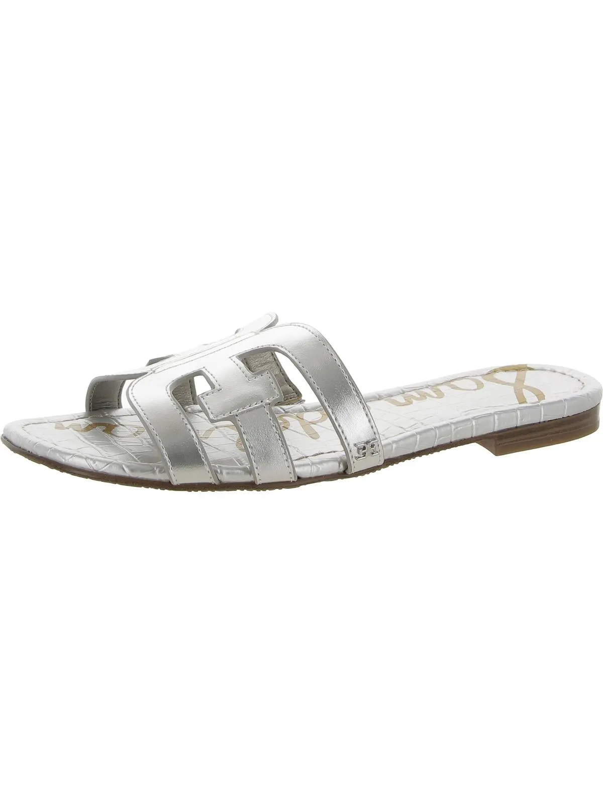 Bay Womens Cut-Out Slip On Slide Sandals