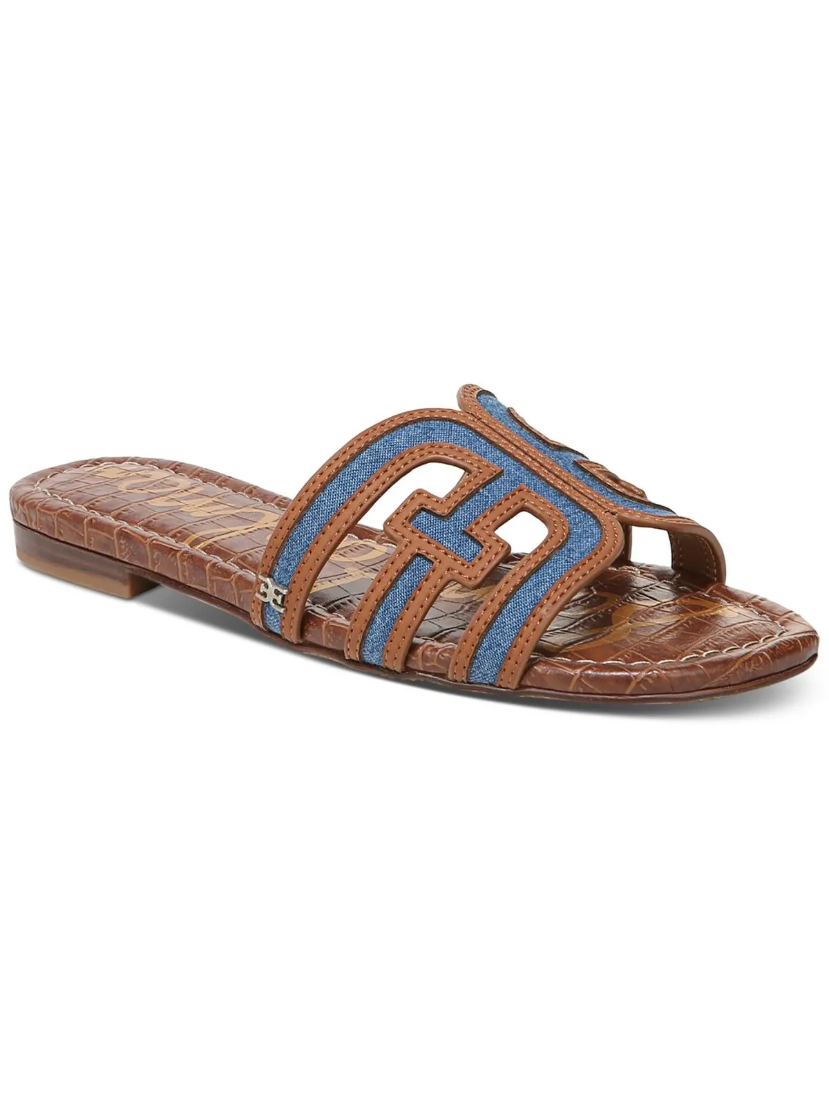 Bay Womens Cut-Out Slip On Slide Sandals