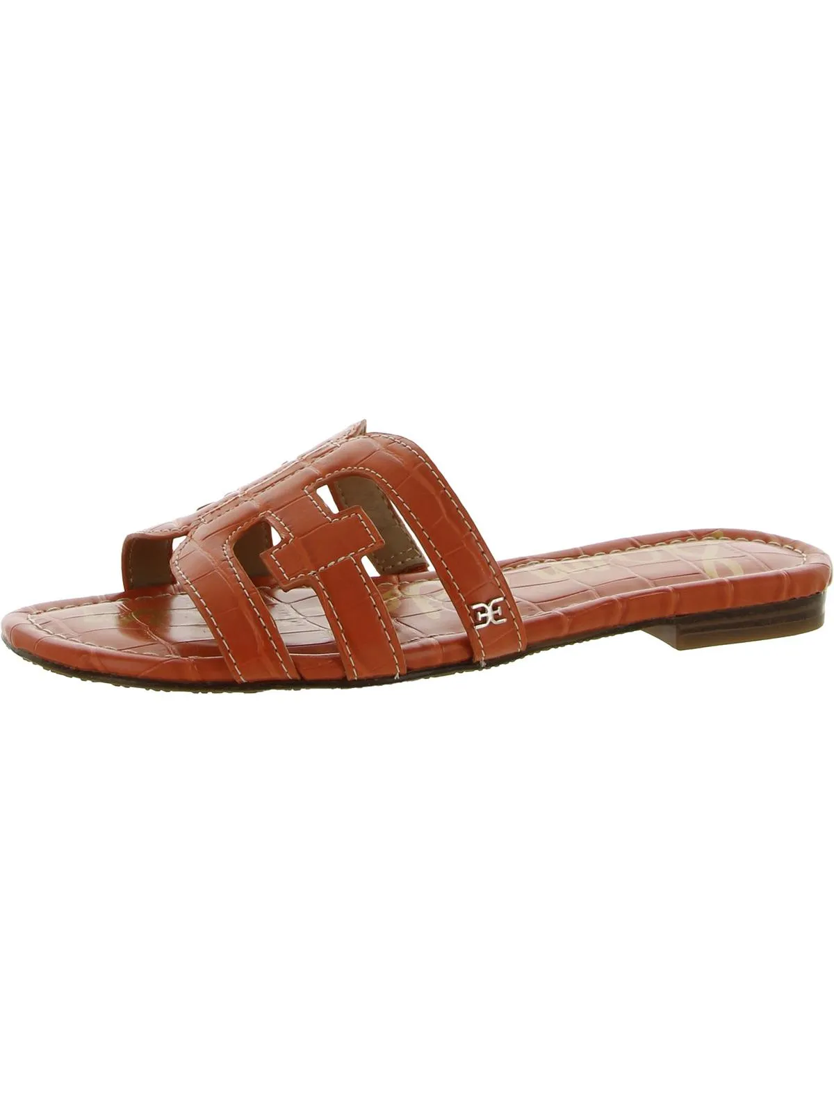 Bay Womens Cut-Out Slip On Slide Sandals