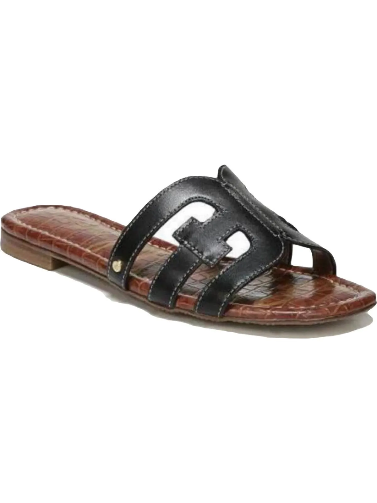 Bay Womens Cut-Out Slip On Slide Sandals