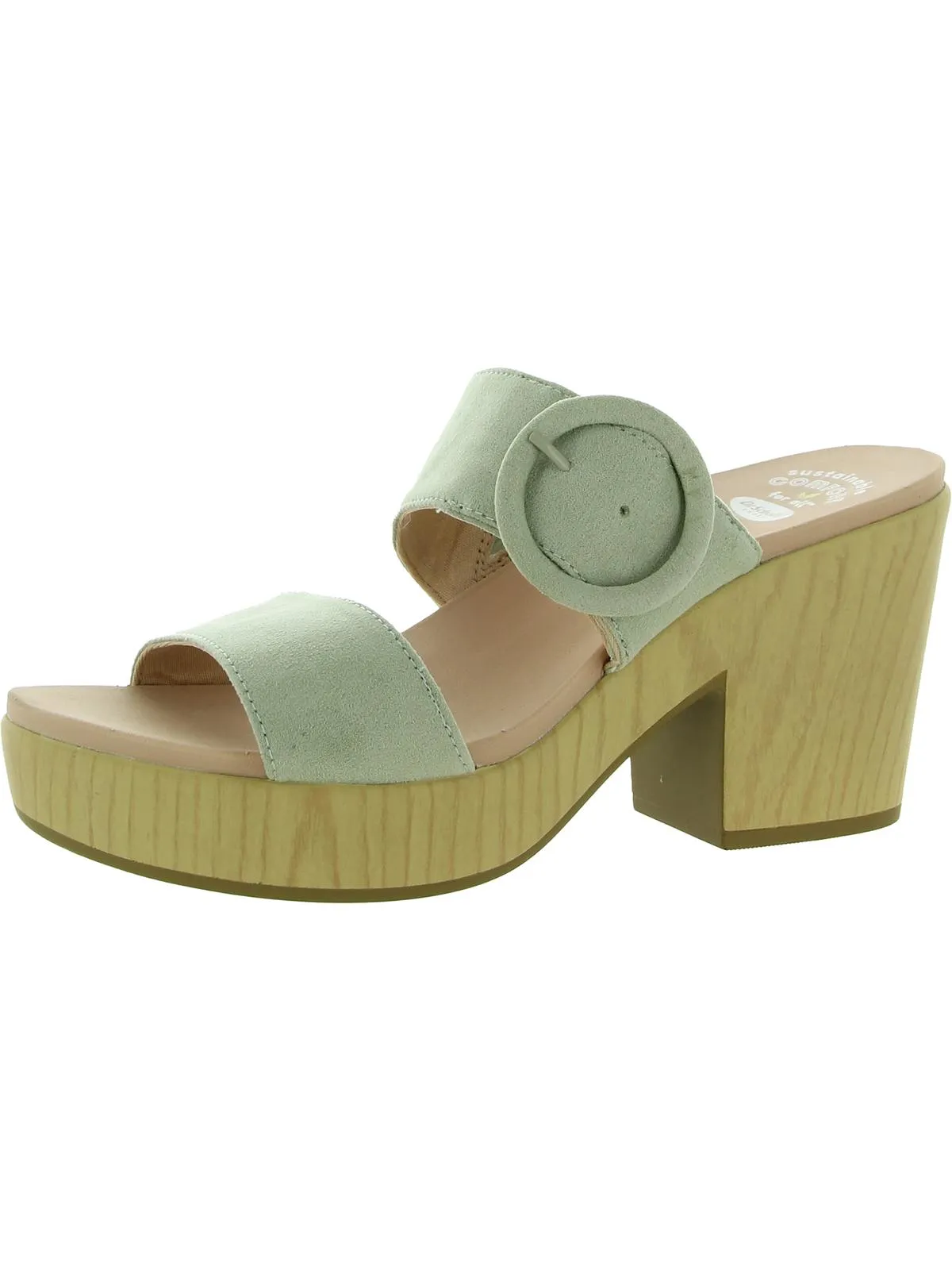 Bayside Womens Open Toe Cushioned Footbed Platform Sandals