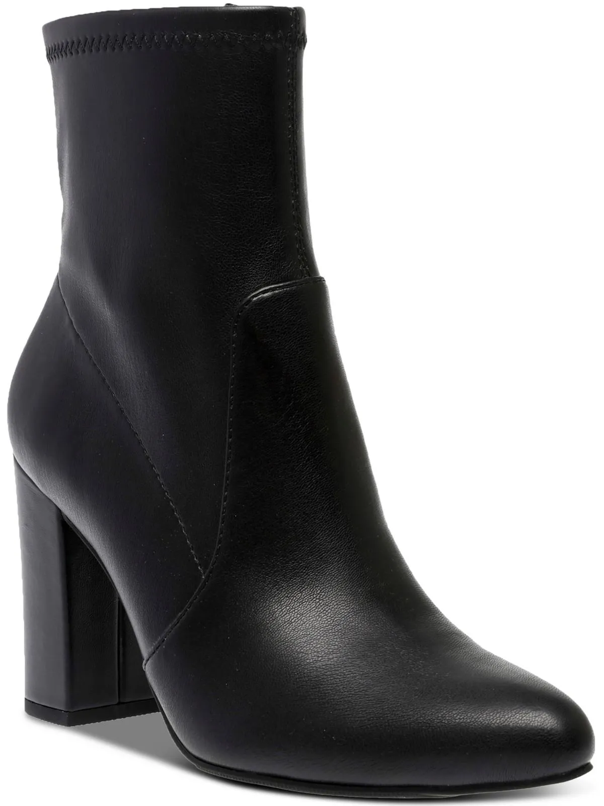 Becci Womens Patent Zipper Booties