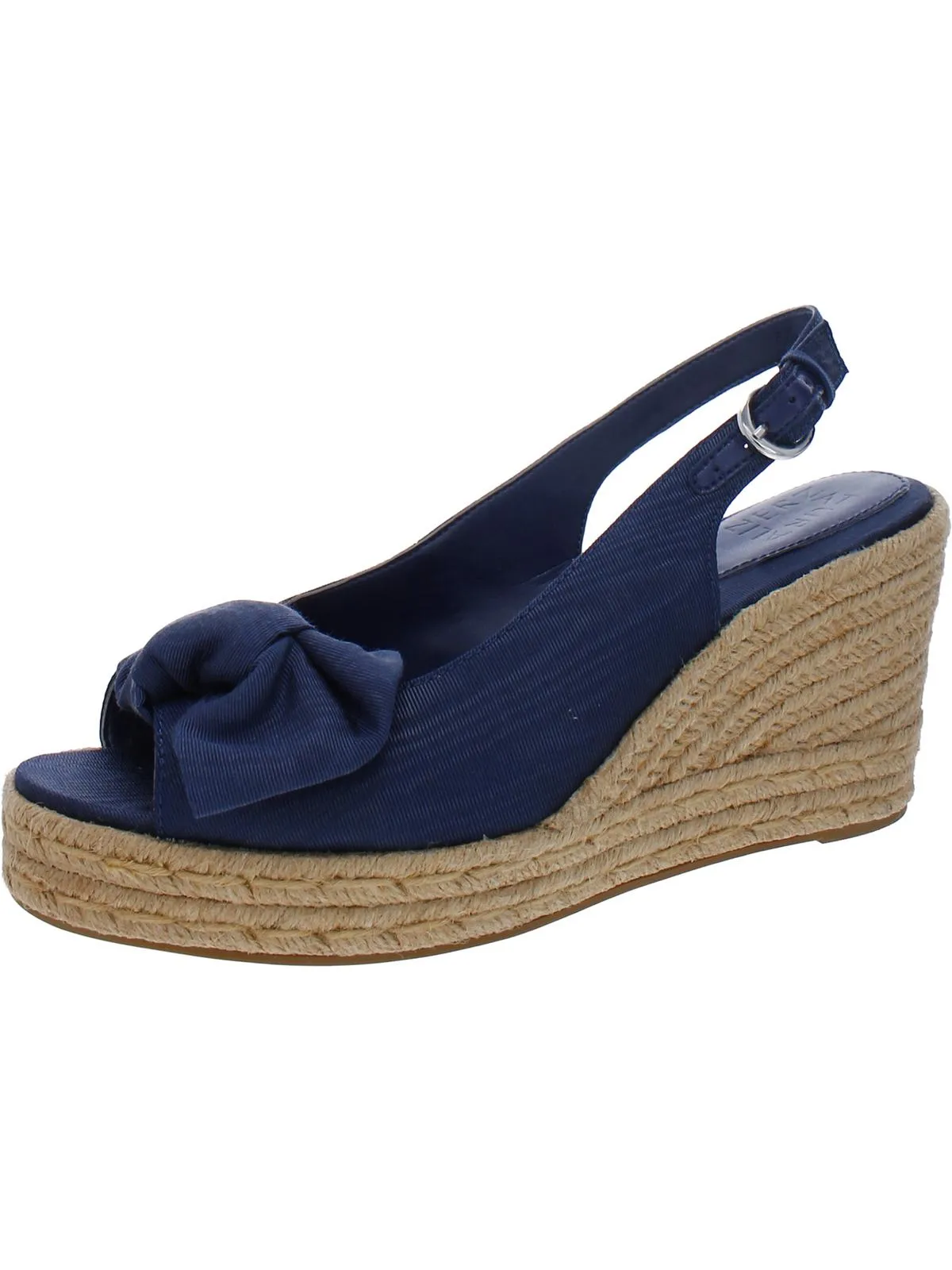 Bettina Womens Peep-Toe Slingback Wedge Sandals