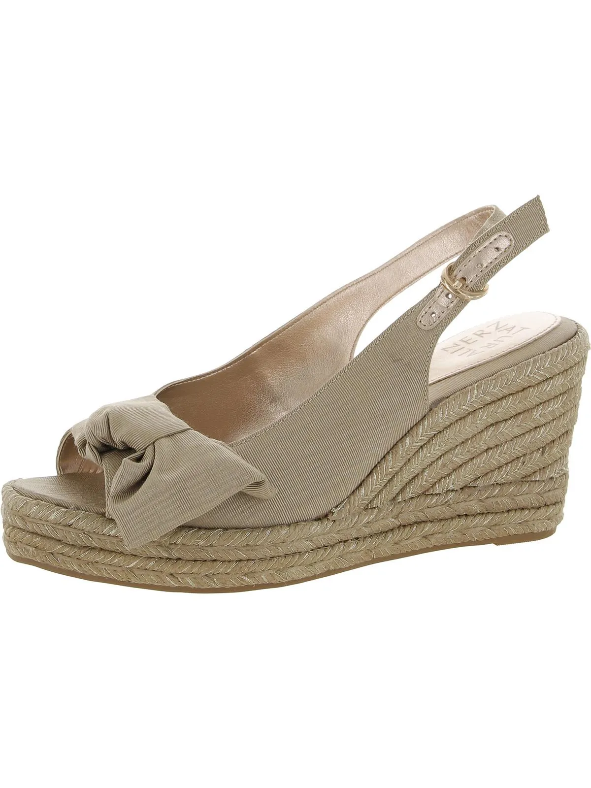 Bettina Womens Peep-Toe Slingback Wedge Sandals