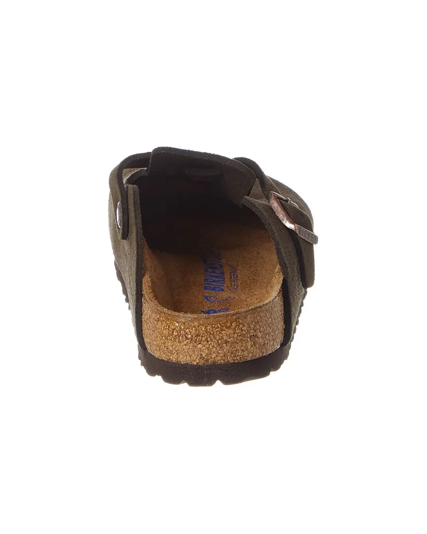 Birkenstock Boston Soft Footbed Suede Leather Clog