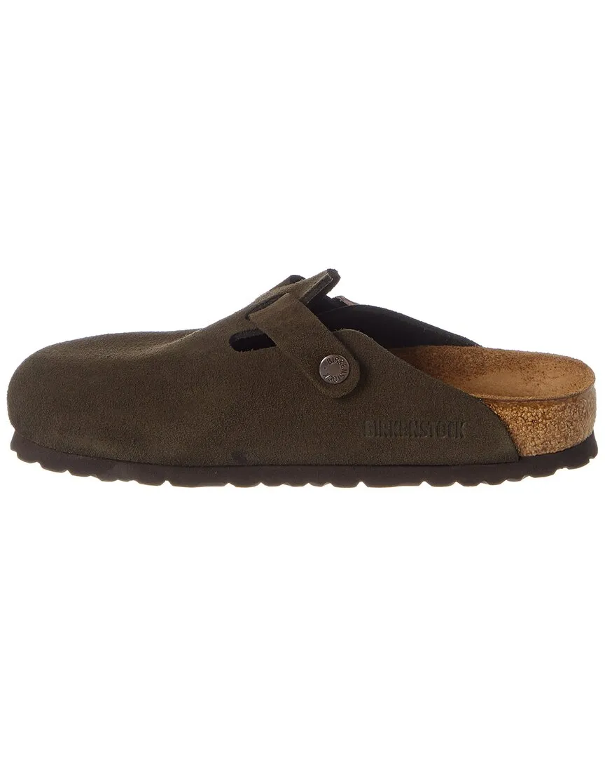 Birkenstock Boston Soft Footbed Suede Leather Clog