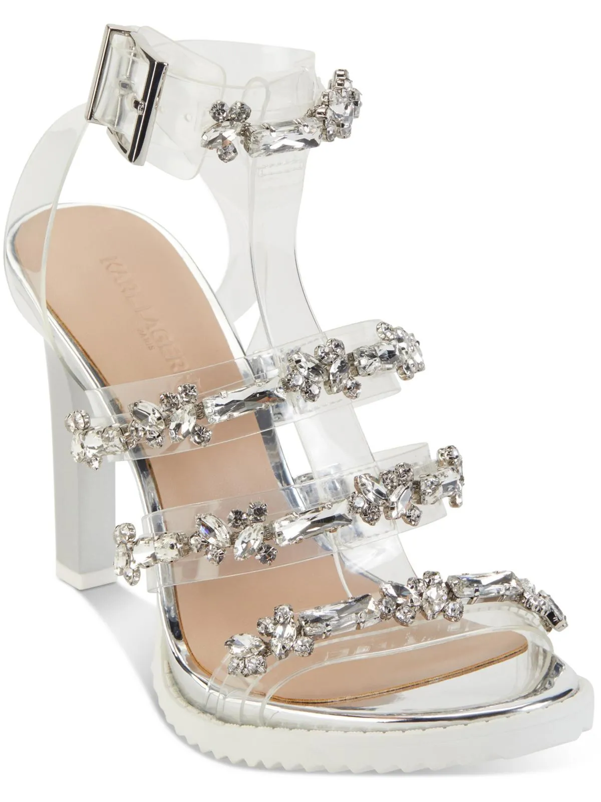 Bristol Womens Slingback Caged Heels