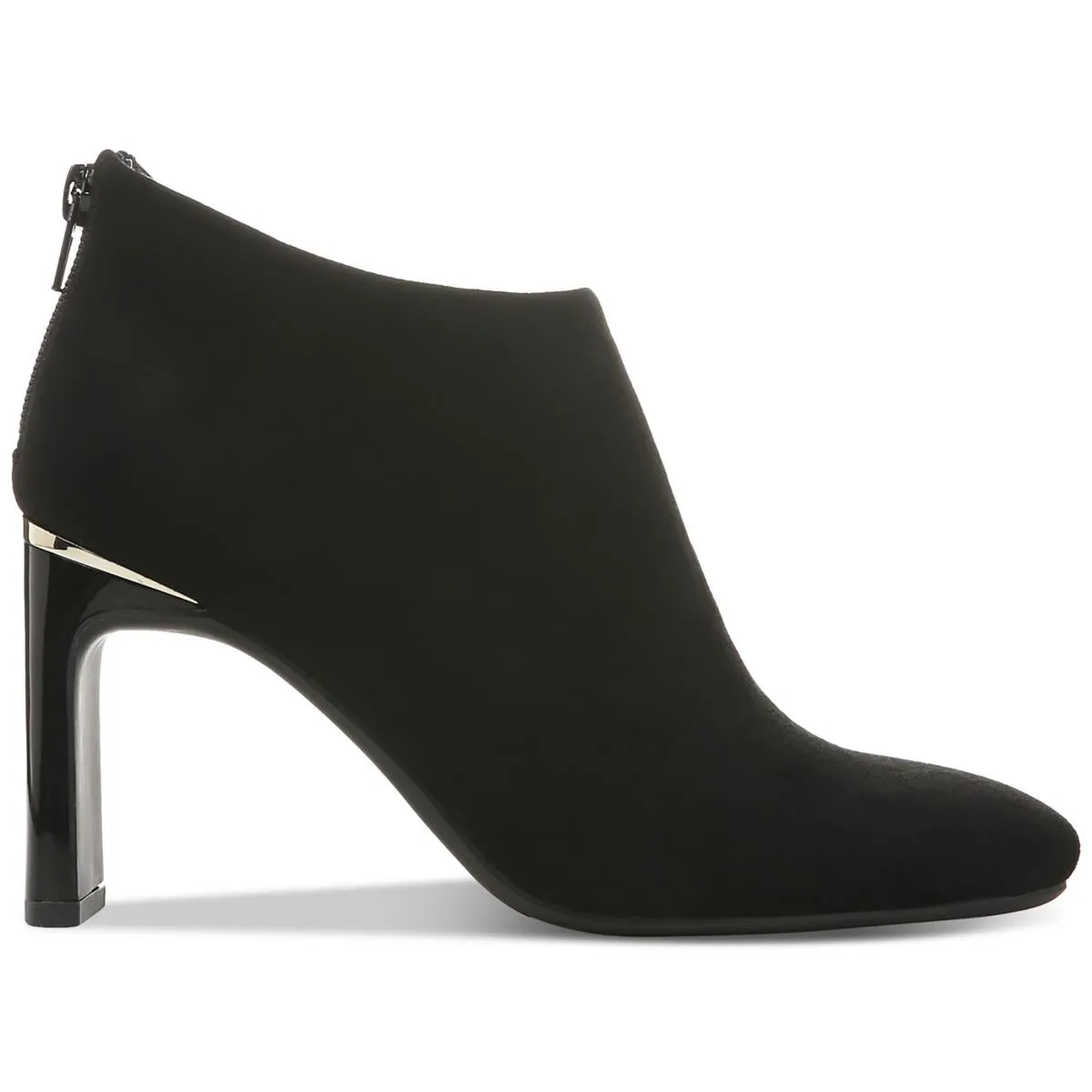 Brittnee  Womens Zipper Faux Suede Booties