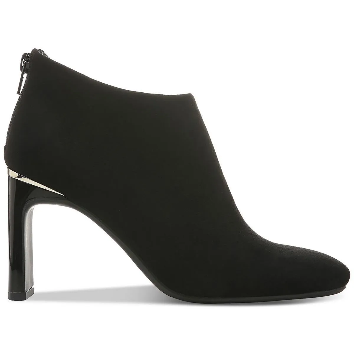 Brittnee  Womens Zipper Faux Suede Booties