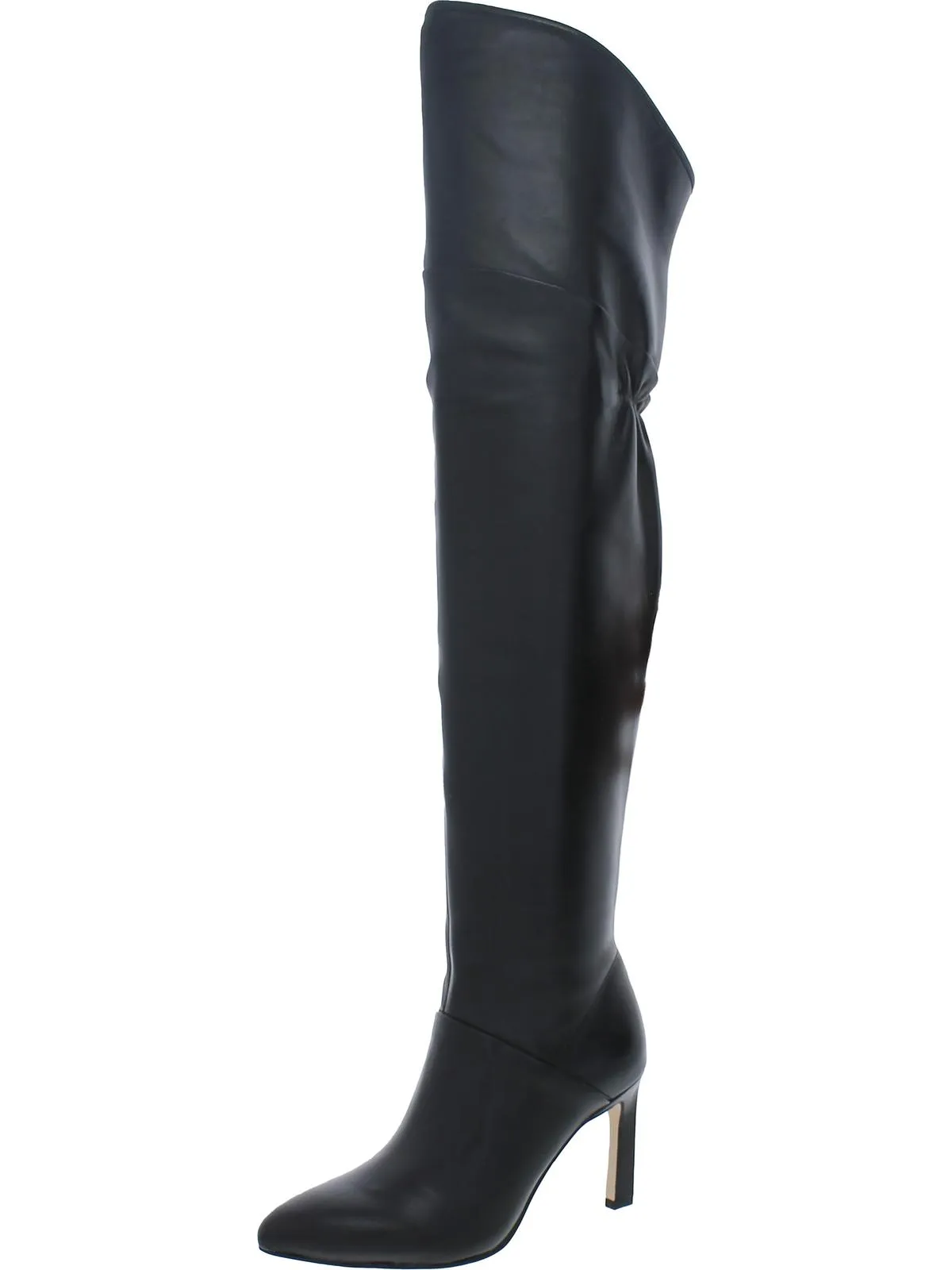 Callie Womens Leather Pull On Over-The-Knee Boots