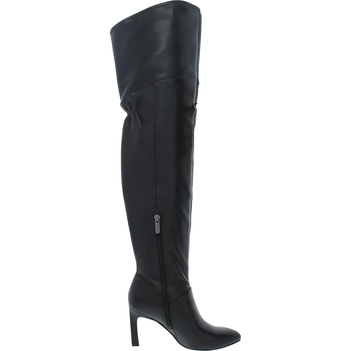 Callie Womens Leather Pull On Over-The-Knee Boots