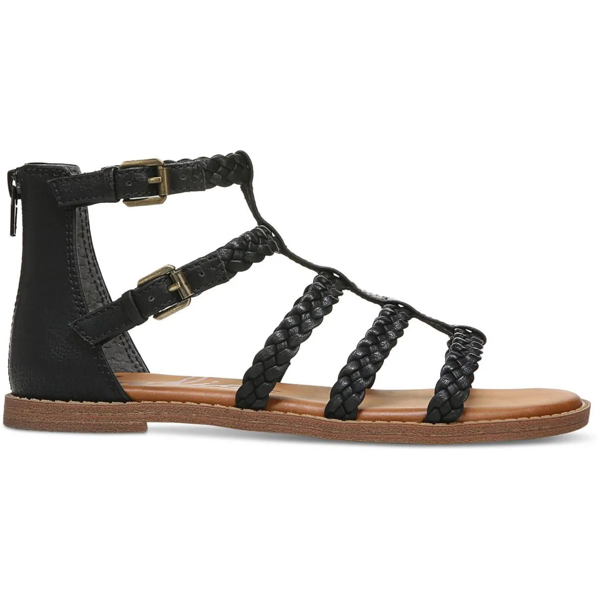 Camelia  Womens Slip On Buckles Gladiator Sandals