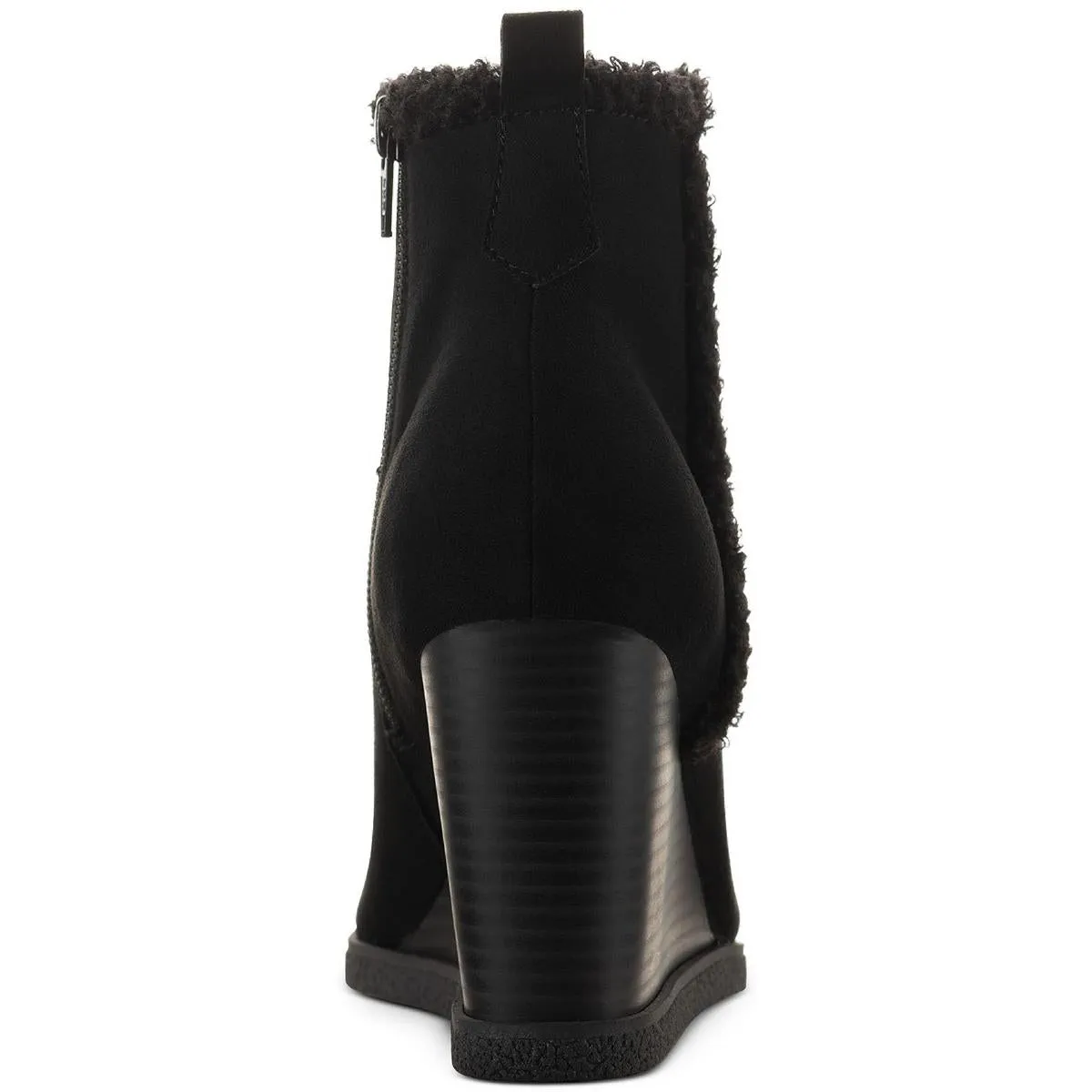 Camillia Womens Zip up Platform Wedge Boots
