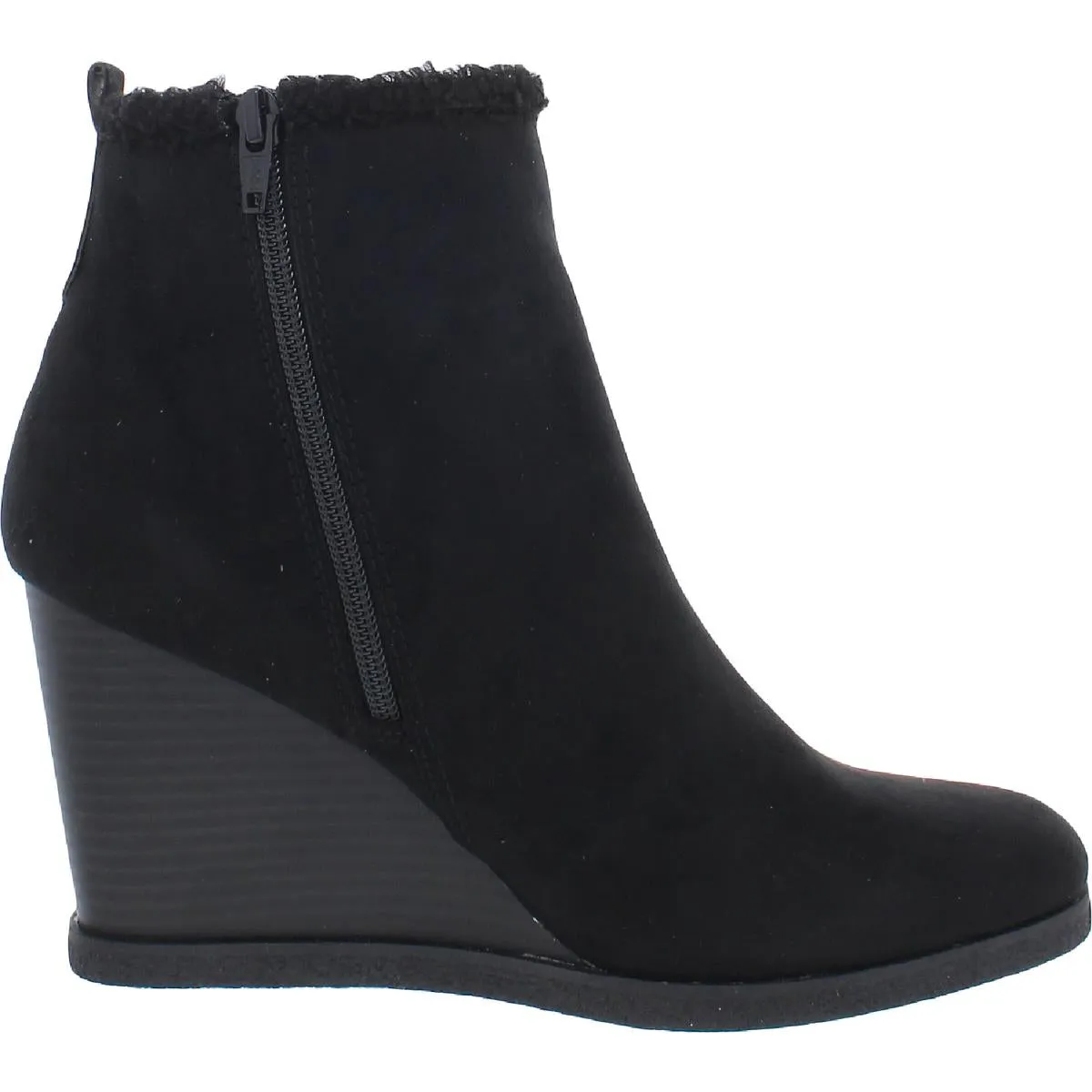 Camillia Womens Zip up Platform Wedge Boots