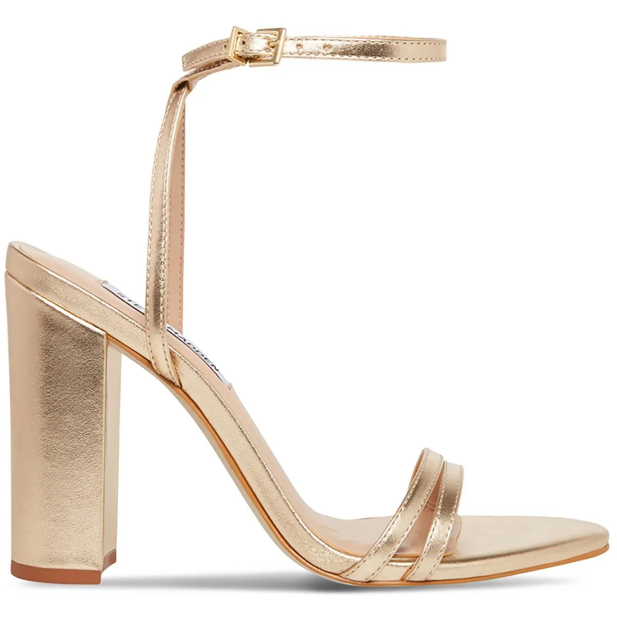 Candid Womens Leather Metallic Slingback Sandals