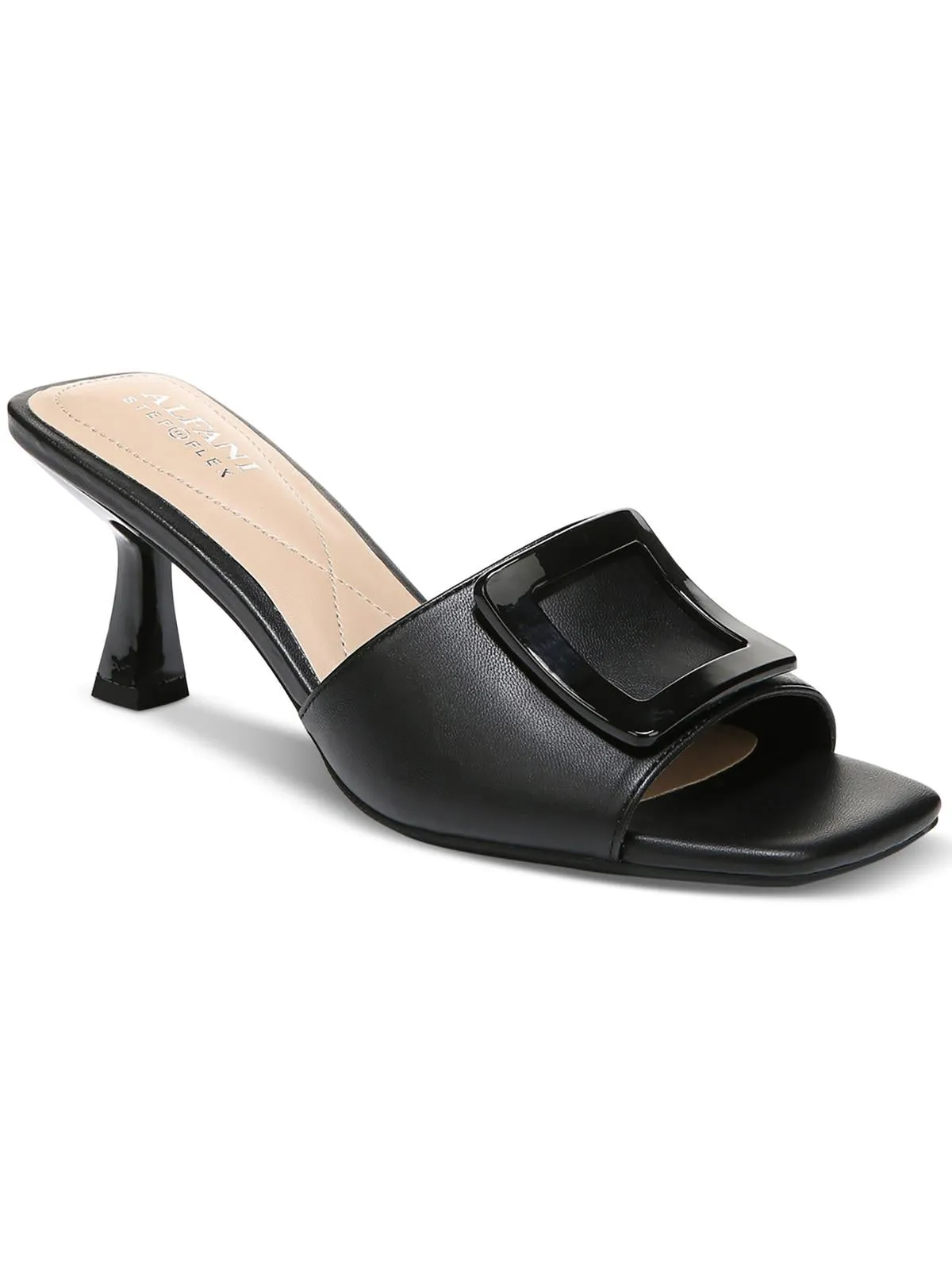 Capreece Womens Faux Leather Slide Heels