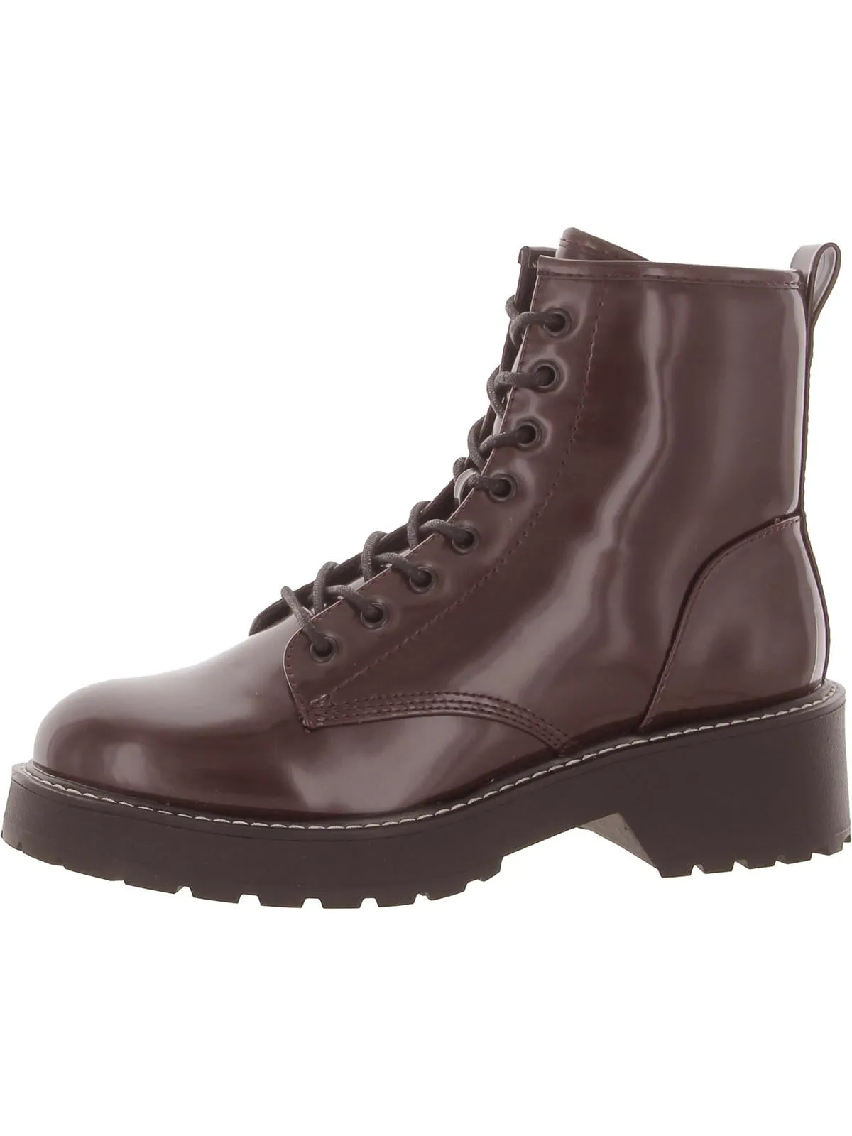 Carra Womens Rhinestone Lug Sole Ankle Boots