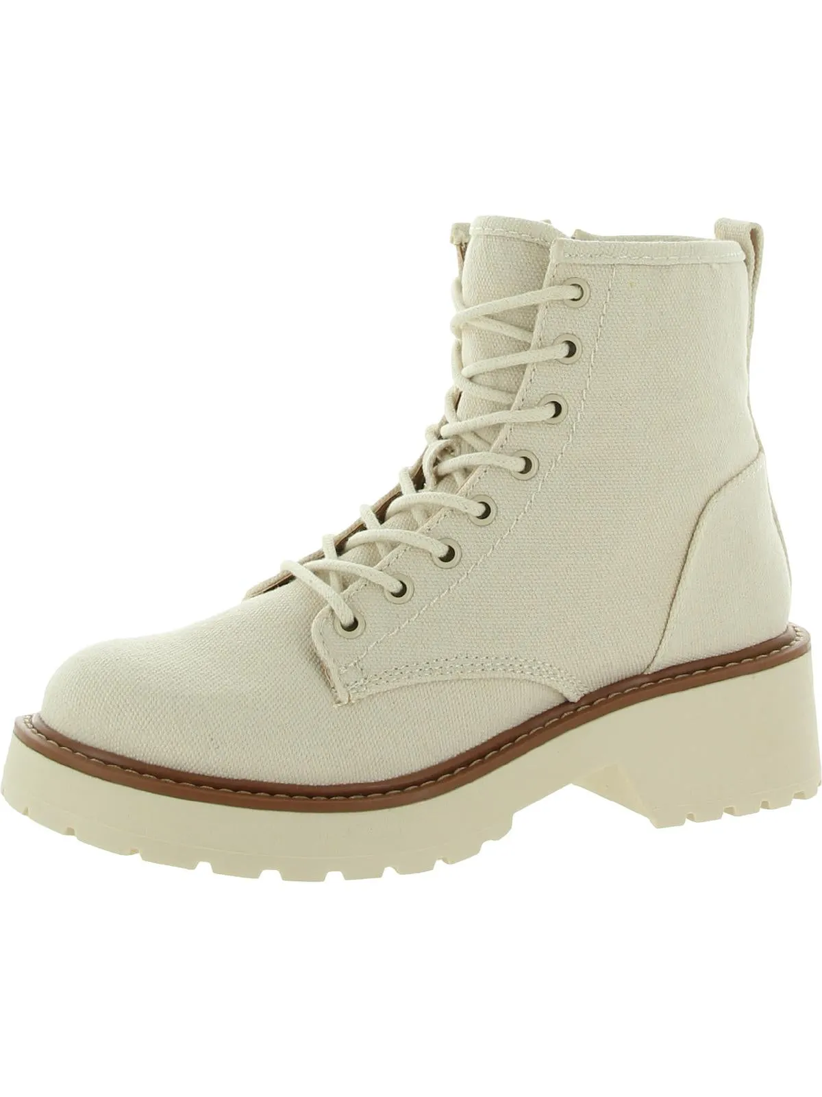 Carra Womens Rhinestone Lug Sole Ankle Boots