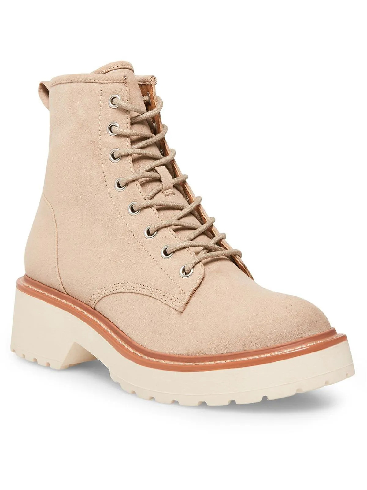 Carra Womens Rhinestone Lug Sole Ankle Boots