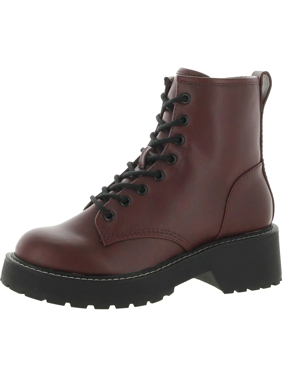 Carra Womens Rhinestone Lug Sole Ankle Boots