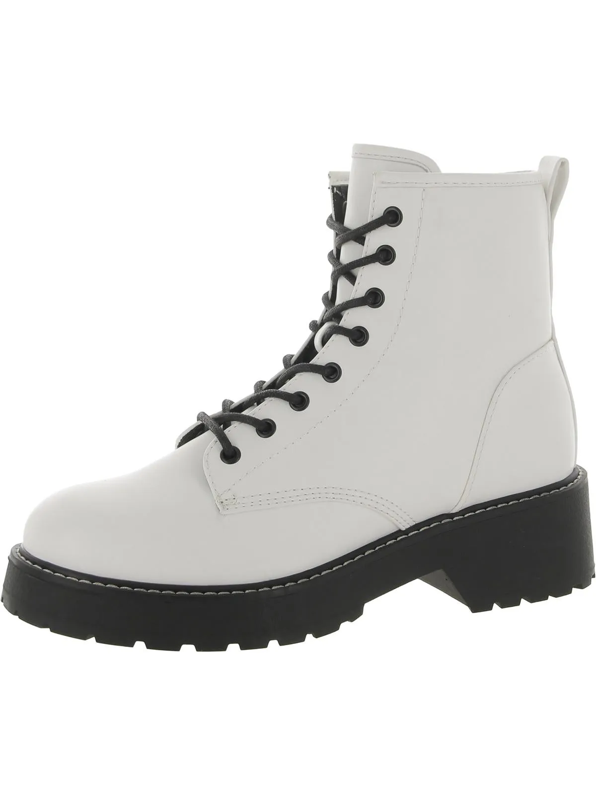 Carra Womens Rhinestone Lug Sole Ankle Boots