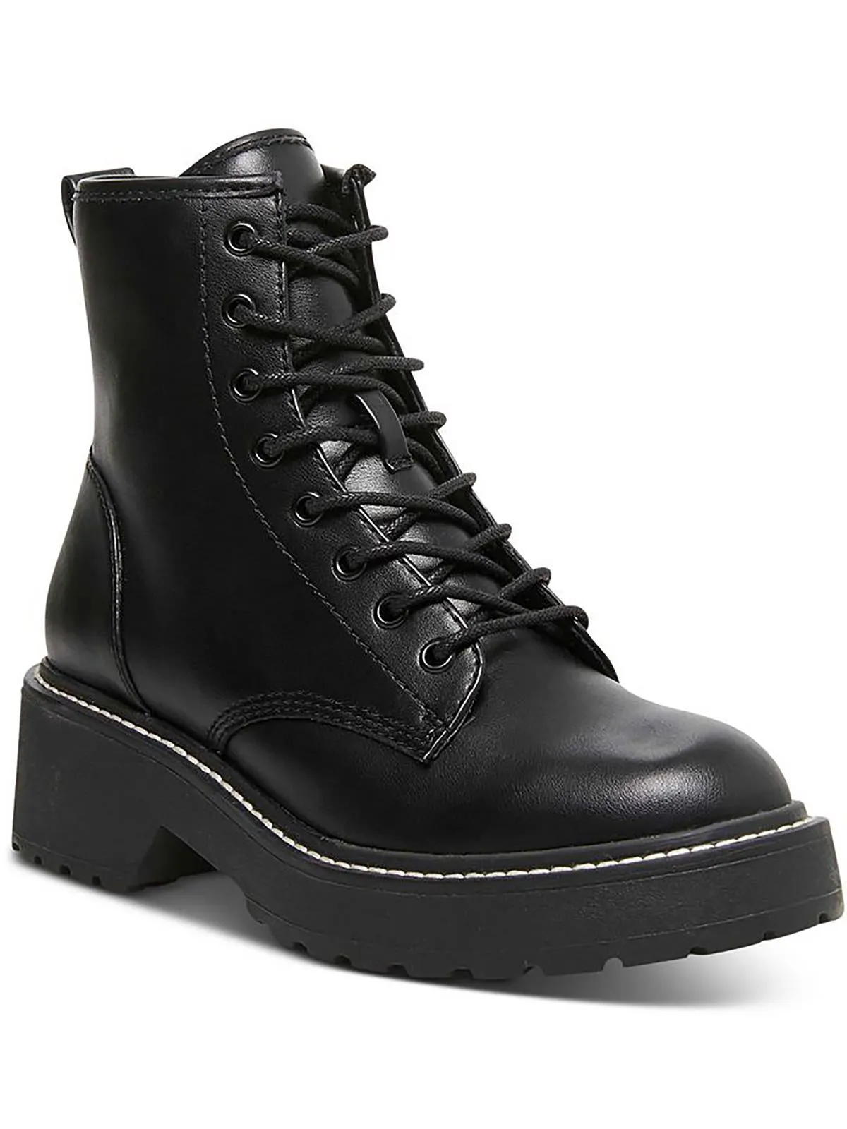 Carra Womens Rhinestone Lug Sole Ankle Boots