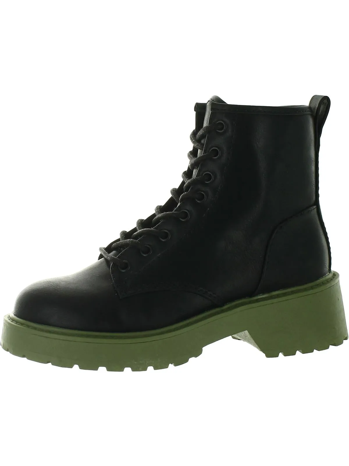 Carra Womens Rhinestone Lug Sole Ankle Boots