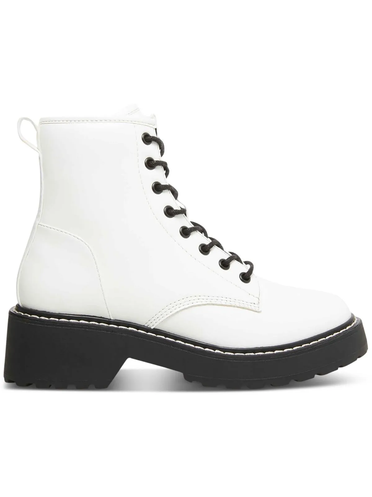 Carra Womens Rhinestone Lug Sole Ankle Boots