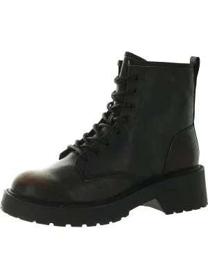 Carra Womens Rhinestone Lug Sole Ankle Boots