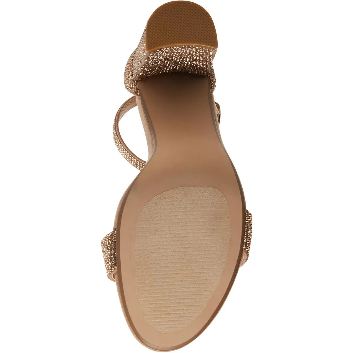 Carrson  Womens Rhinestone Ankle Strap Heels