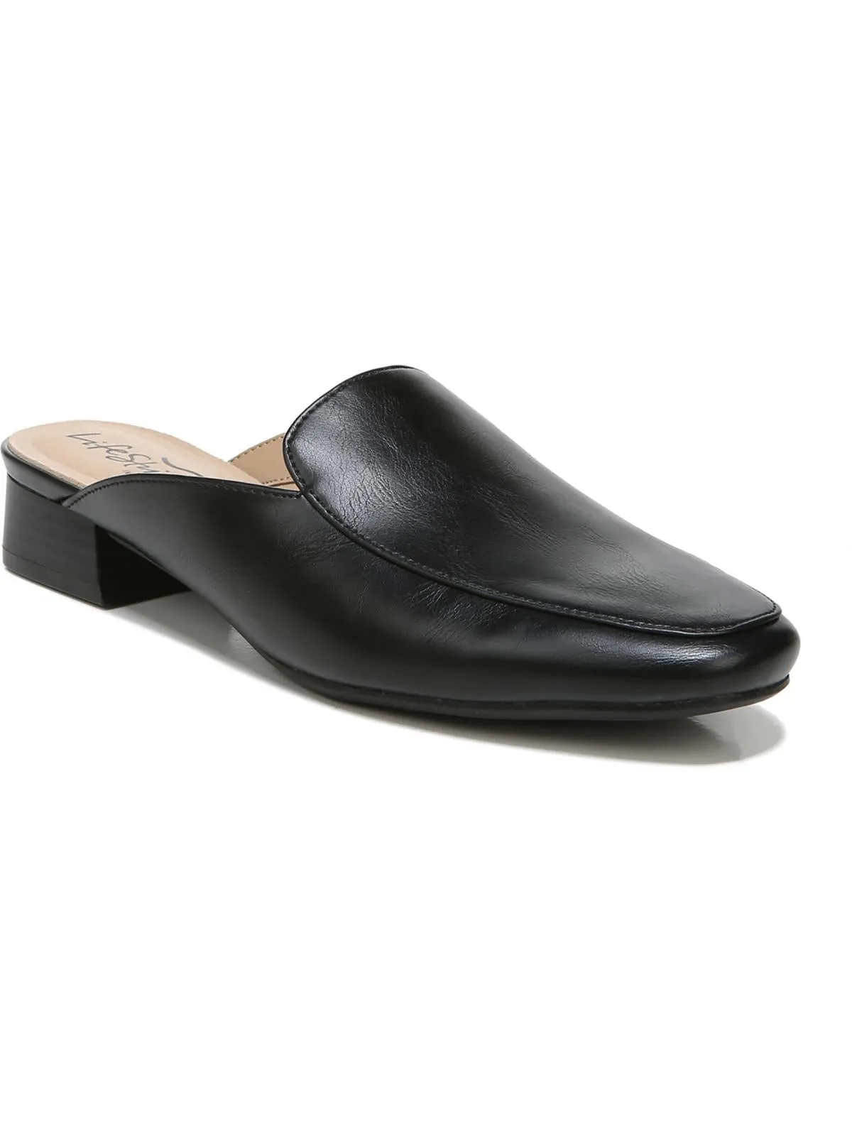 Casual Mocs Womens Faux Leather Slip On Mules